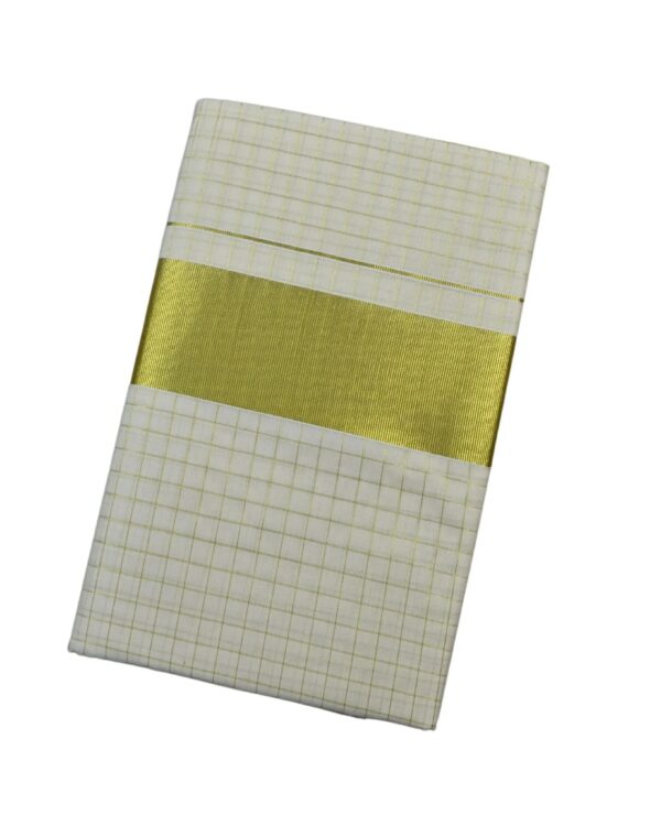 Check Design Kerala Saree